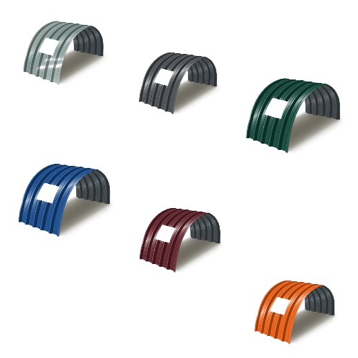 Укрытие конвейеров из арочного профнастила С10ПГ — примеры конструкций и покрытий